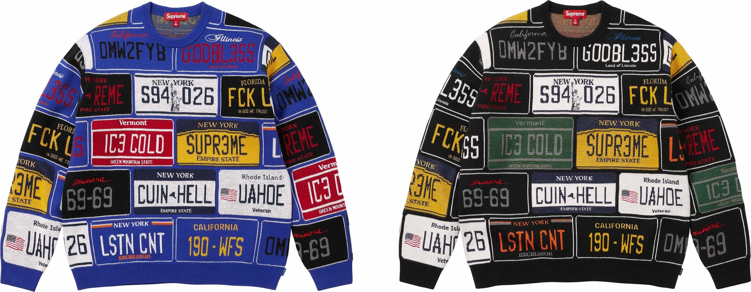 License Plate Sweater